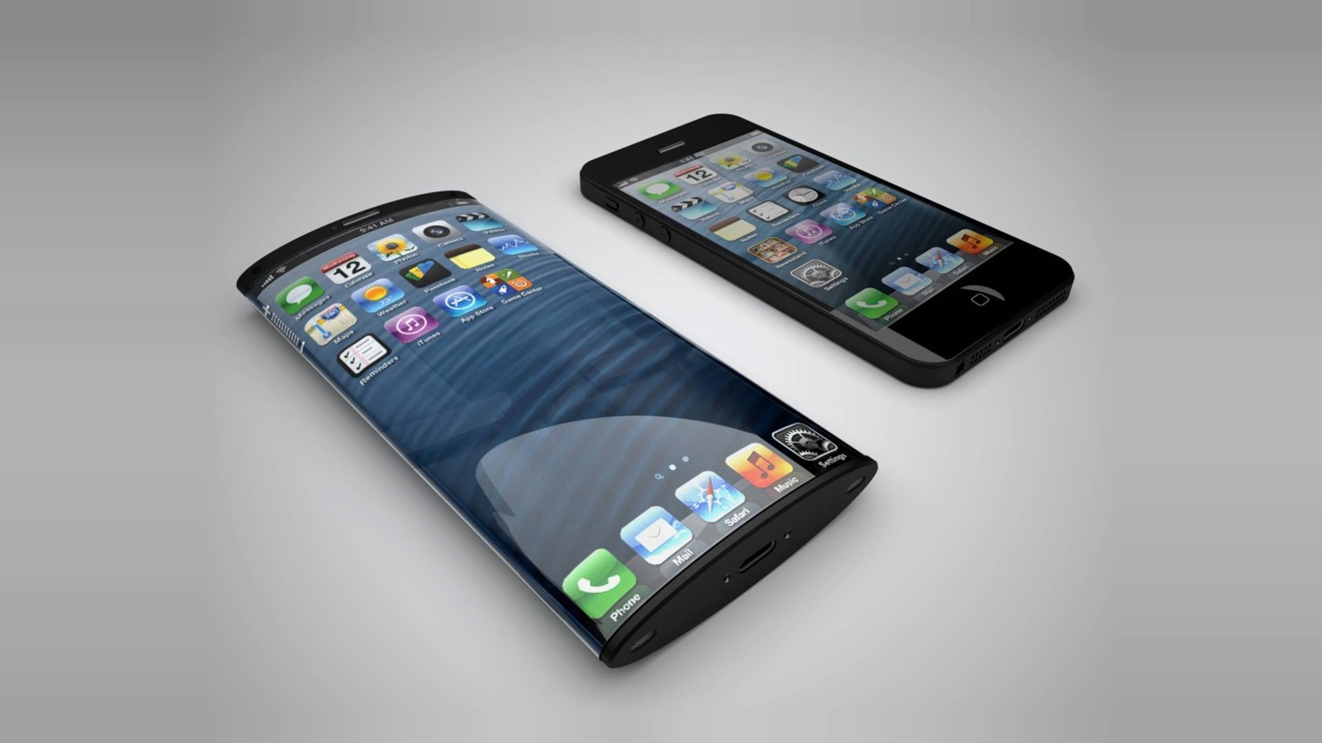 iPhone With Curved Display - Concept (Not Real One)