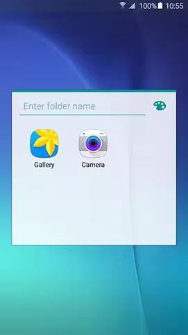 Samsung Galaxy Note 5 - Enter A Name For Folder & Change Its Colors