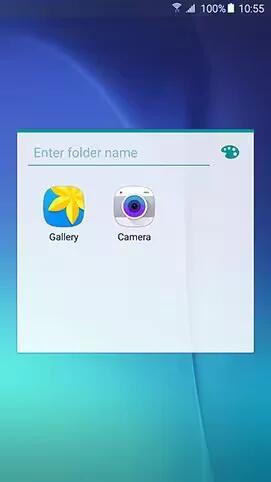 Samsung Galaxy Note 5 - Enter A Name For Folder & Change Its Colors