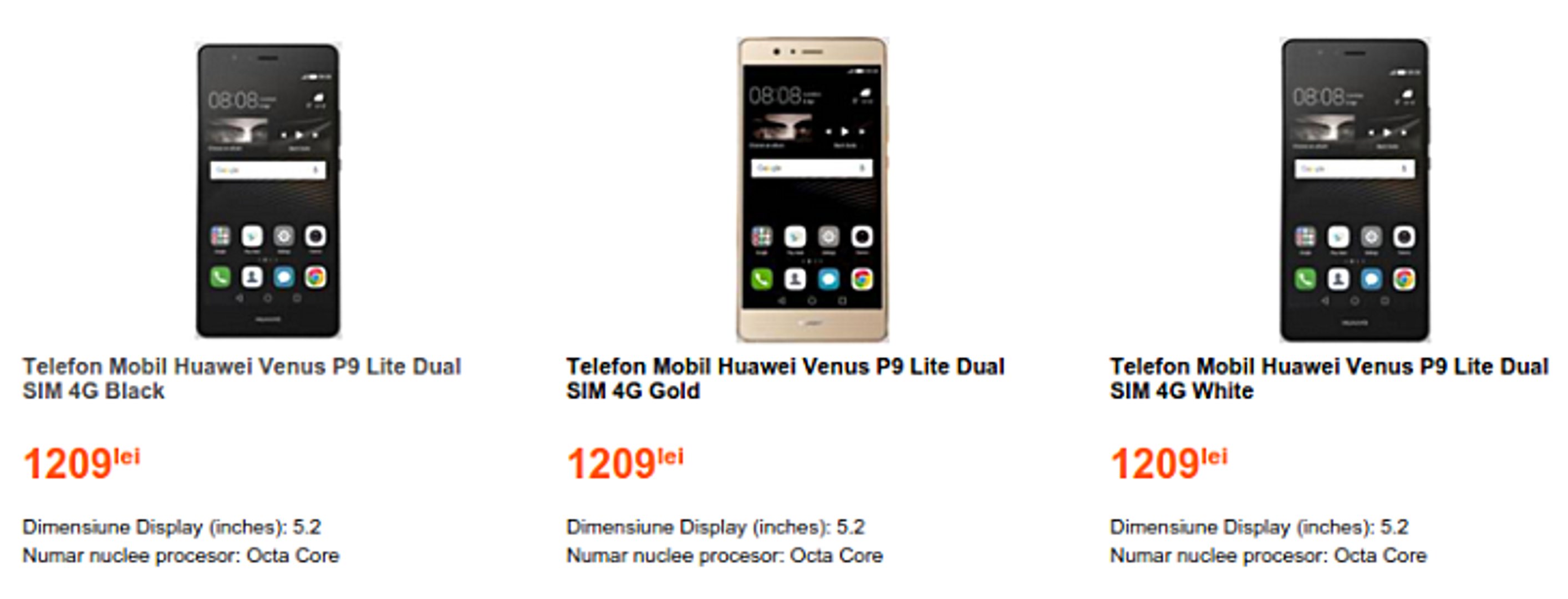 Huawei P9 Lite - Leaked Pricing