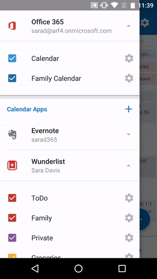 Outlook Calendar App - Wunderlist