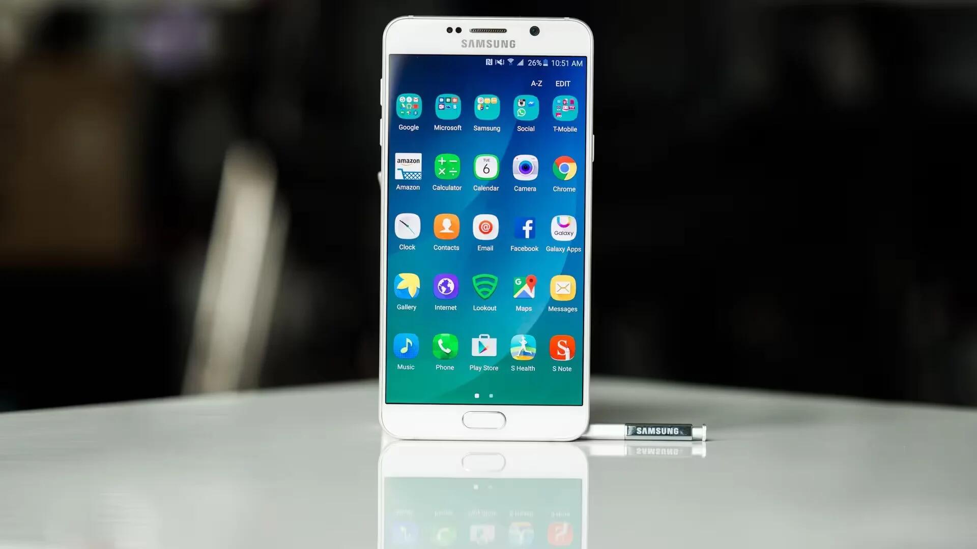 Samsung Galaxy Note 5 App Screen Explained