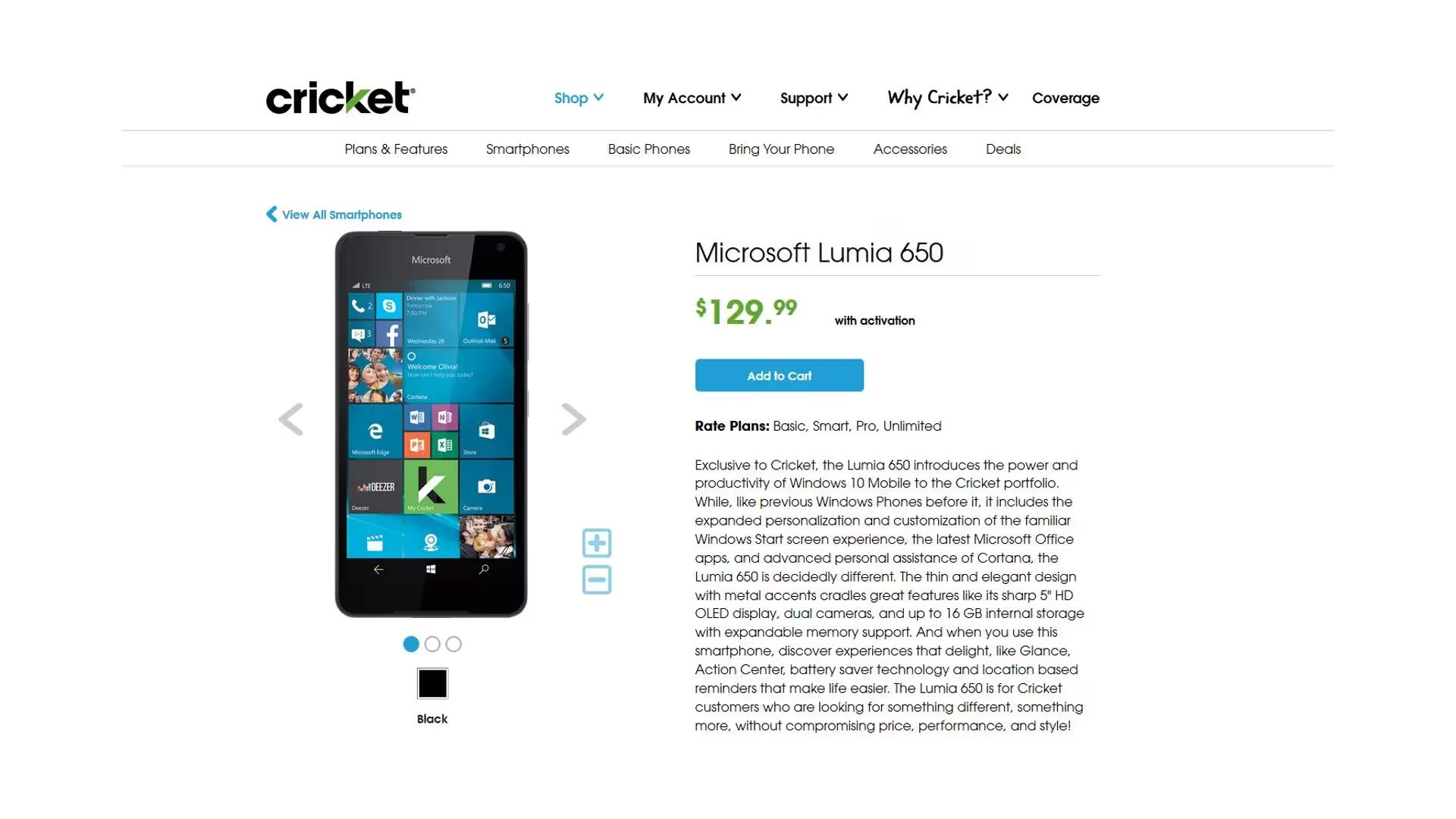 Cricket Wireless Introduces Lumia 650 As First Prepaid Windows 10 Mobile