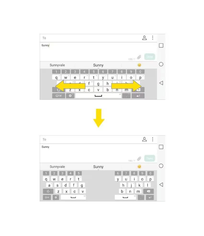 LG G5 - Split Keyboard