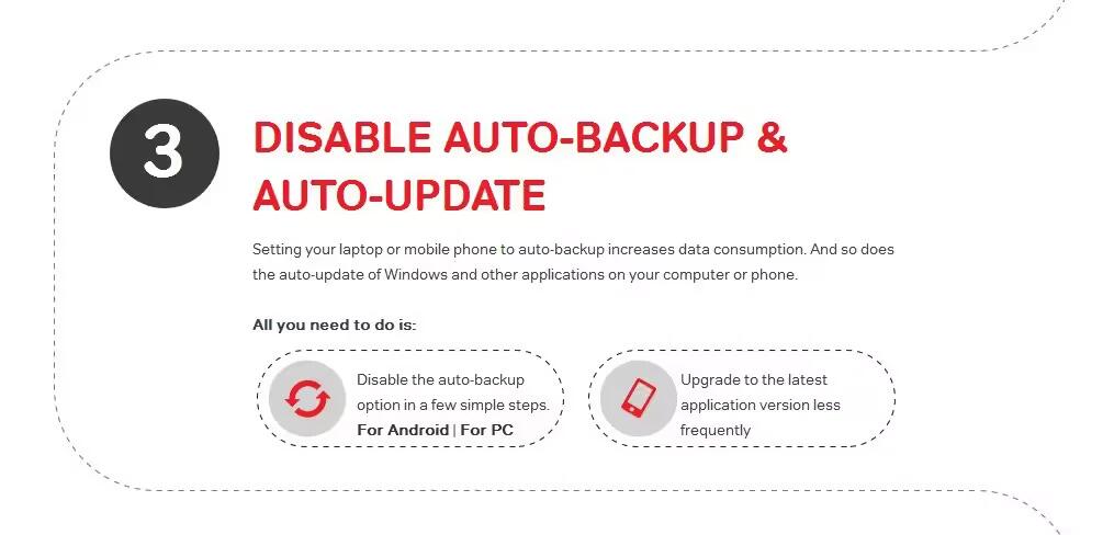 Airtel - Advice To Disable Auto Update