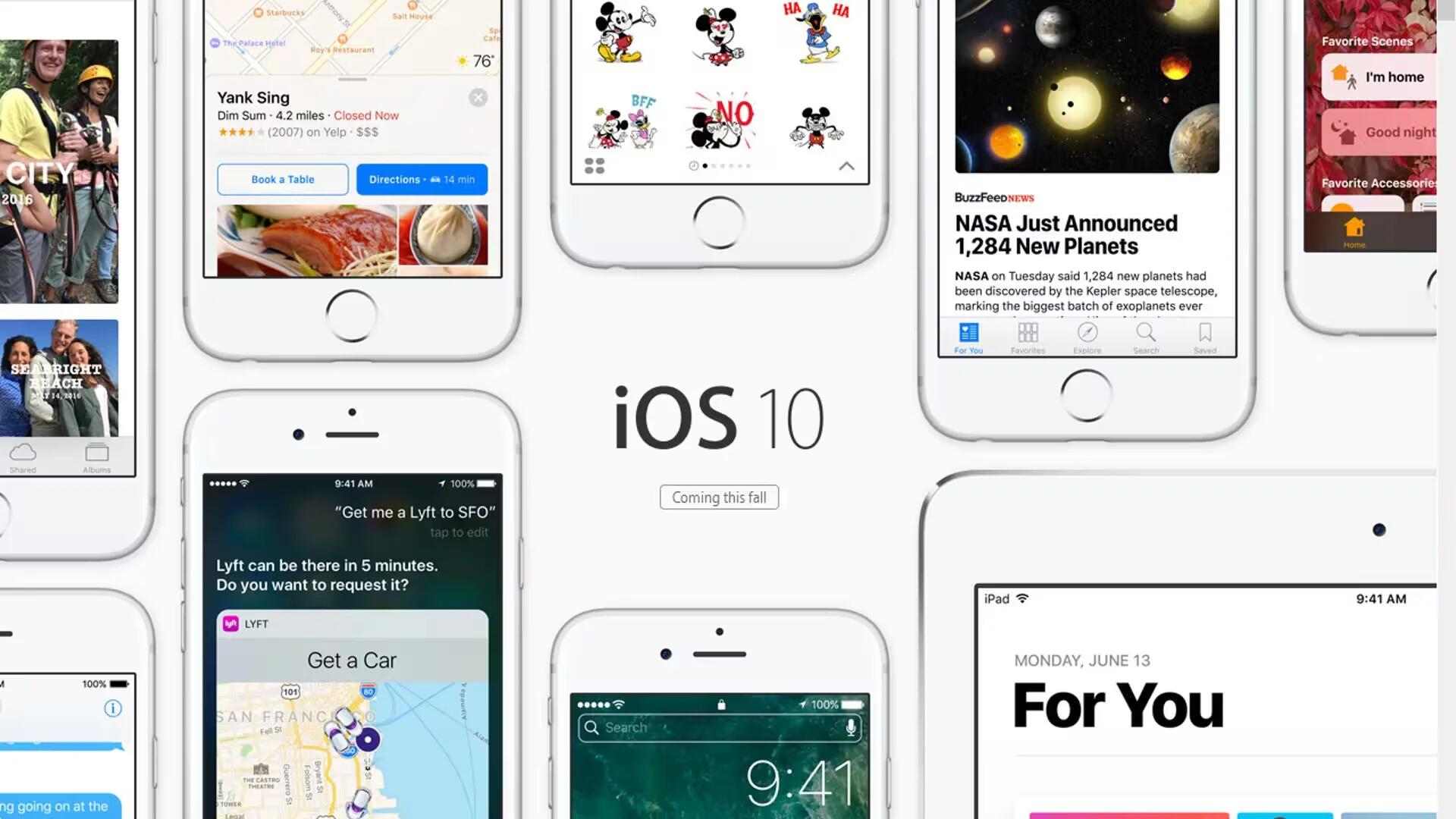 Apple Announces iOS 10 At WWDC