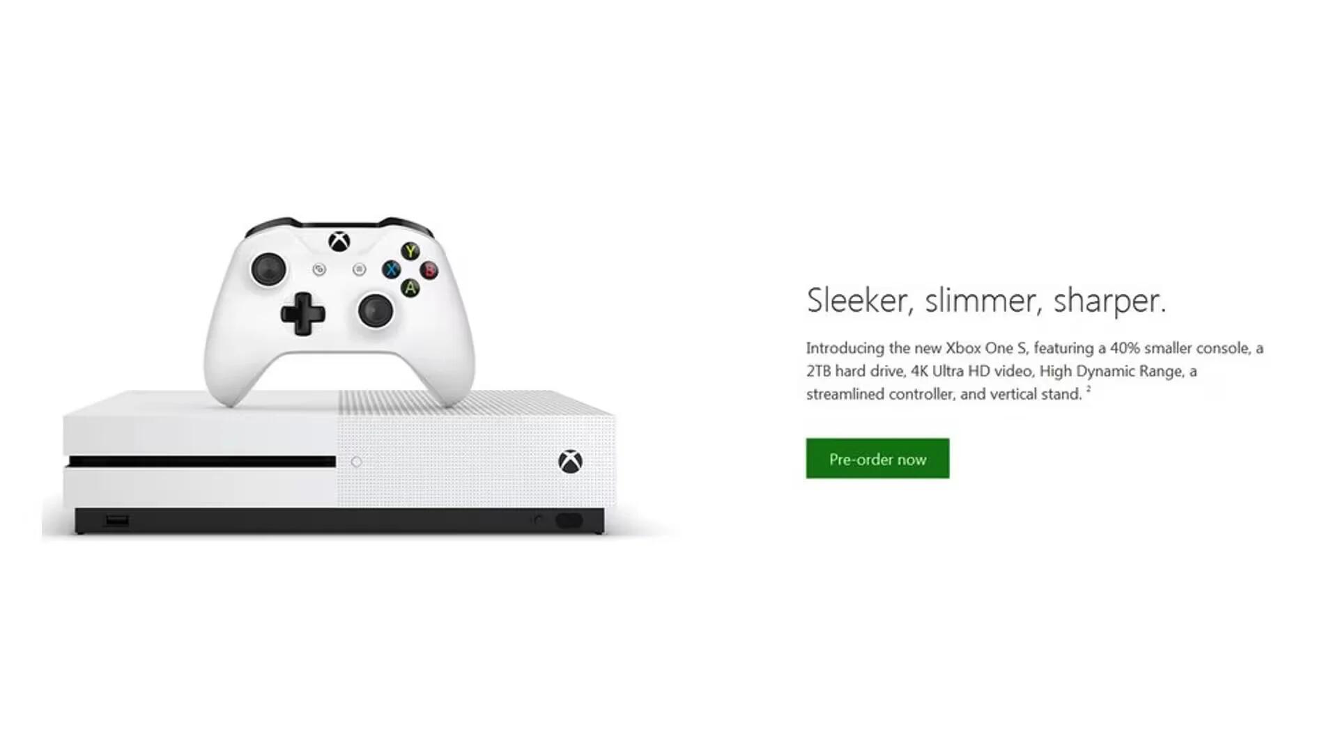 Microsoft Xbox One S Leaked Ahead Of E3 2016