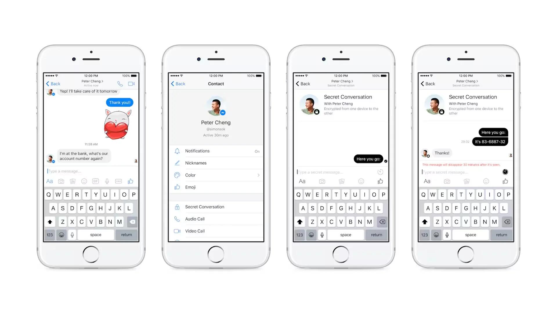 Facebook Messenger - Secret Conversation