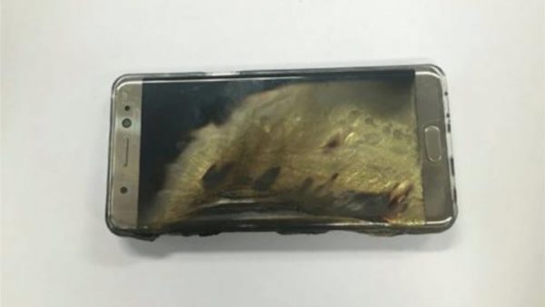 Samsung Galaxy Note 7 - Burned