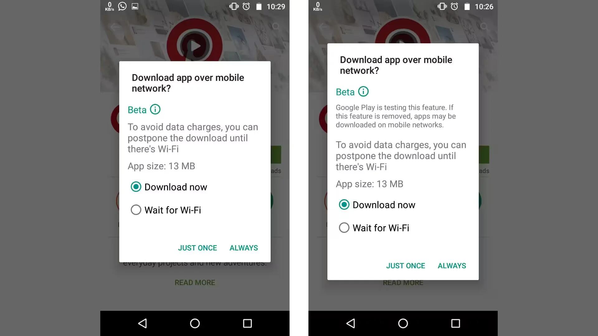 Google Is Currently Testing Option To Queue Play Store Downloads When Wi-Fi Is Available