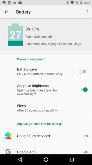 Android O - Battery Optimisation