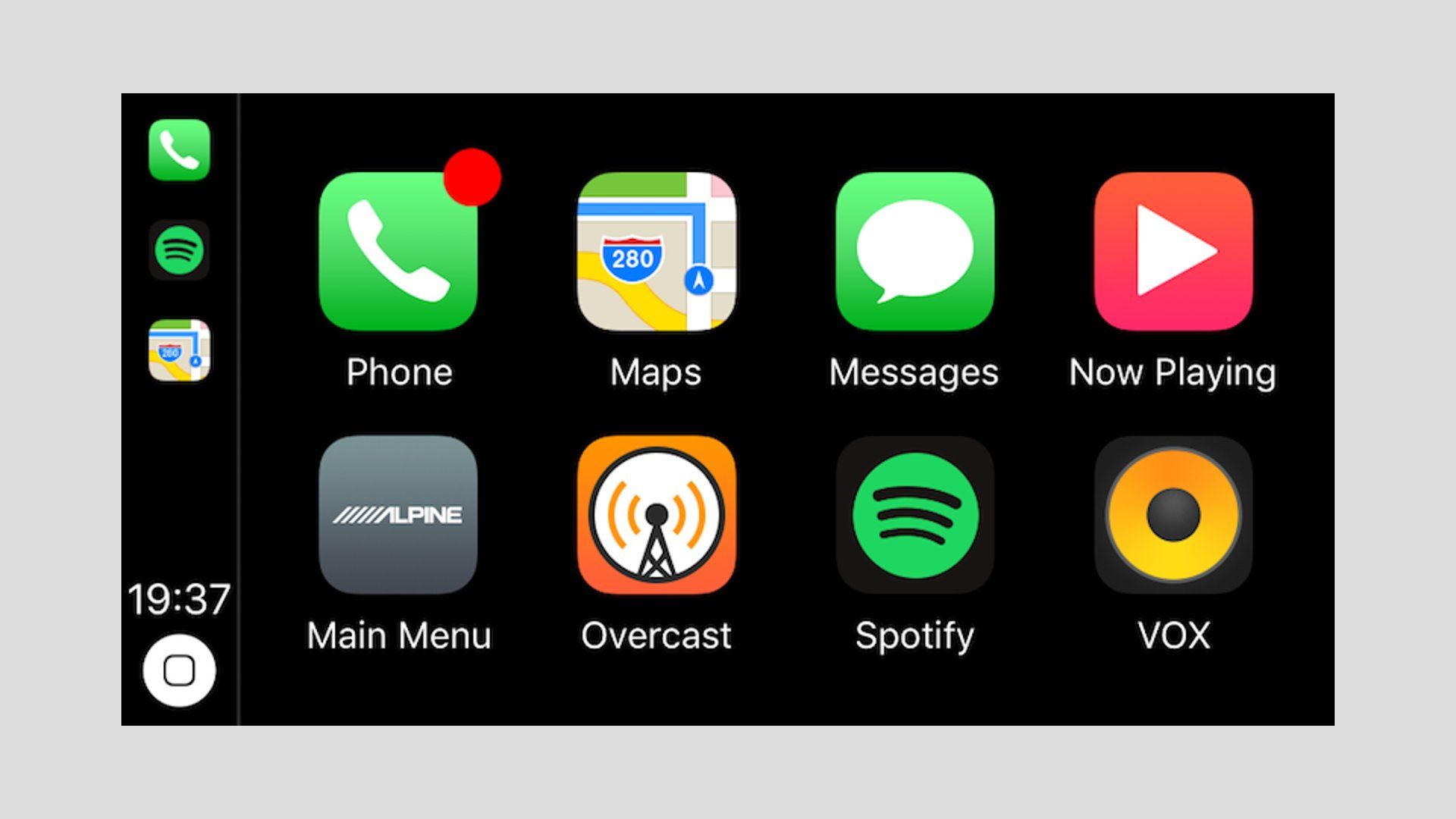 CarPlay - Quick Launch App Icons