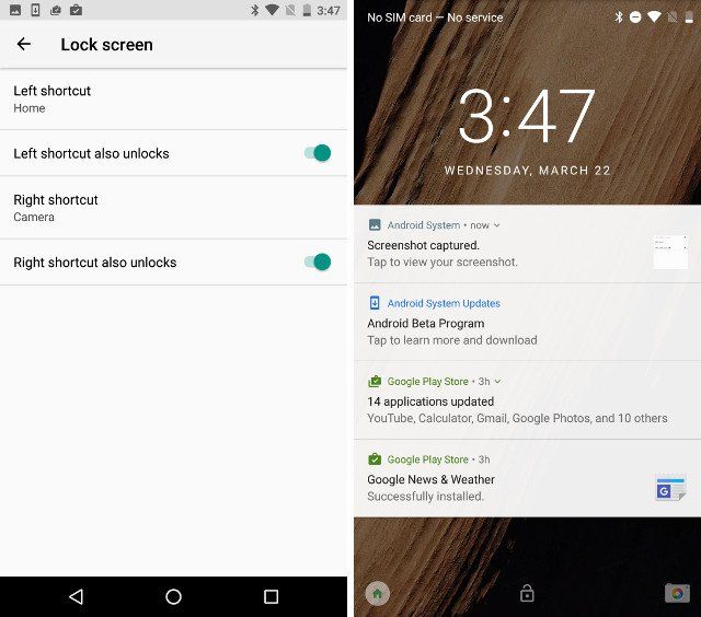 Android O - Custom Lock Screen Shortcuts