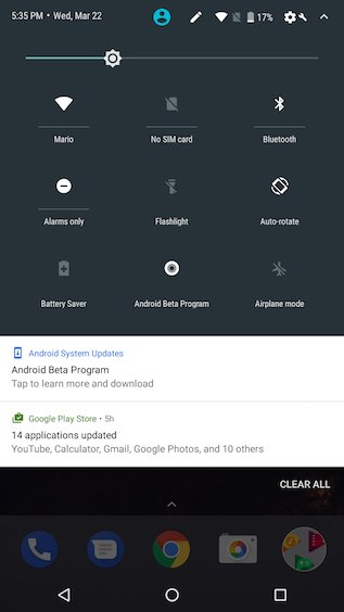 Android O - UI Changes