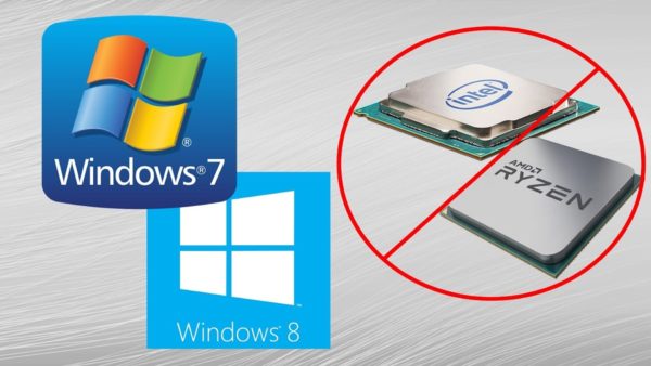 No Windows 7/8.1 Updates For Intel Kaby Lake And AMD Ryzen Processors