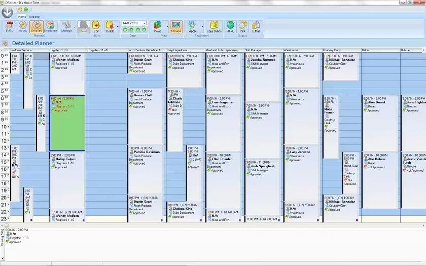DRoster - Detailed Planner