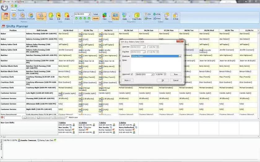 DRoster - Shifts Planner