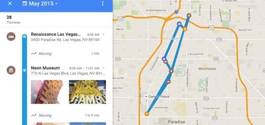 Google Maps - Timeline Feature