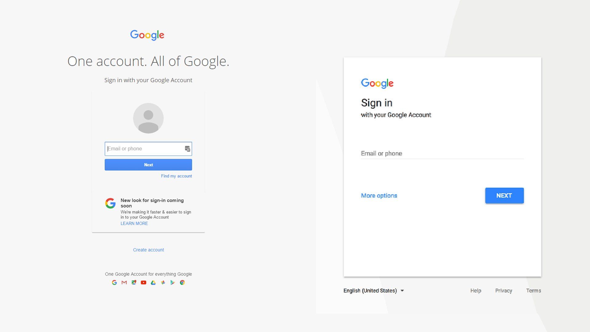 Google Sign-In UI