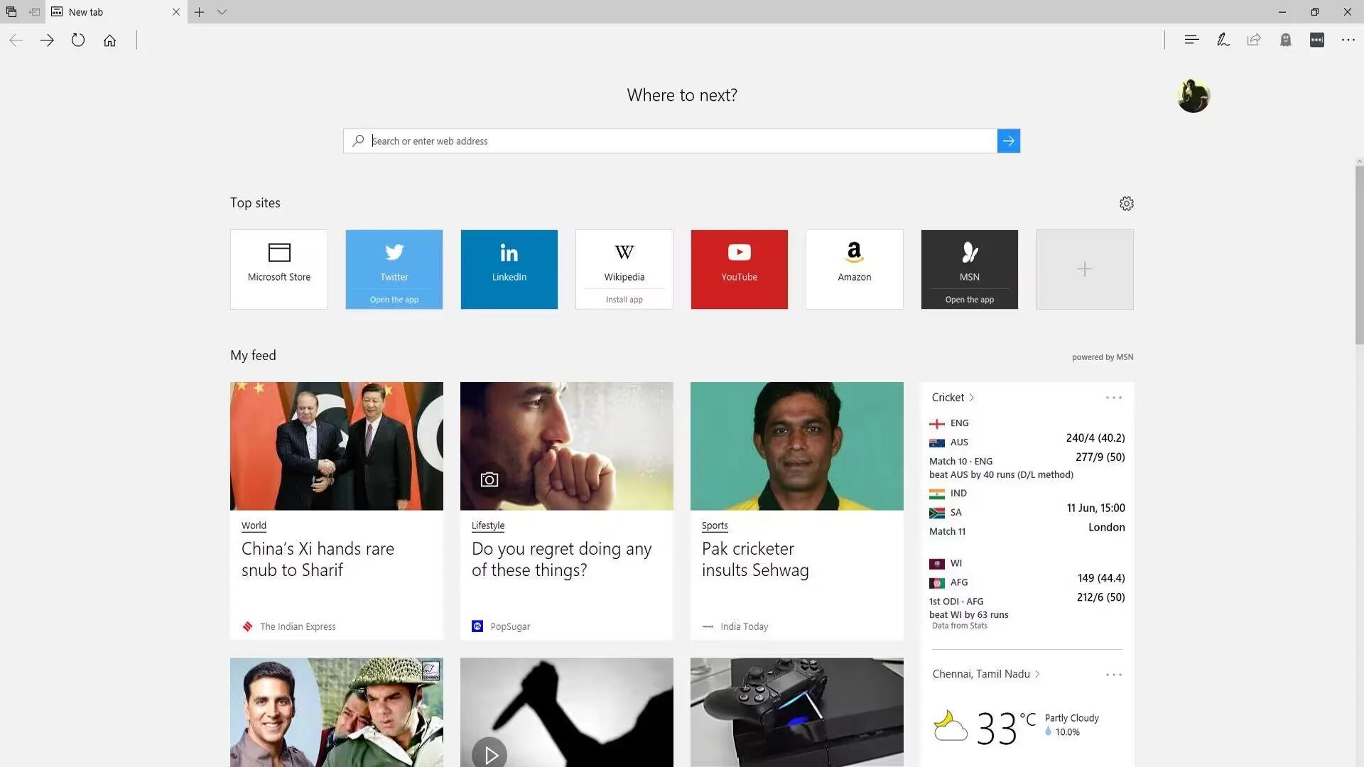 Windows 10 - Microsoft Edge