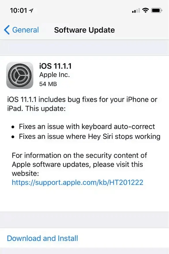 apple ios 11.1