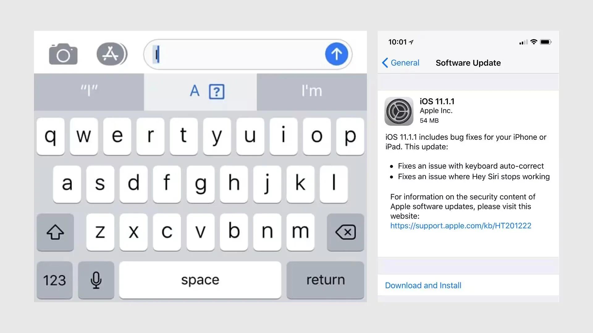 Apple Released iOS 11.1.1 Update To Fix Autocorrect And Hey Siri Bug