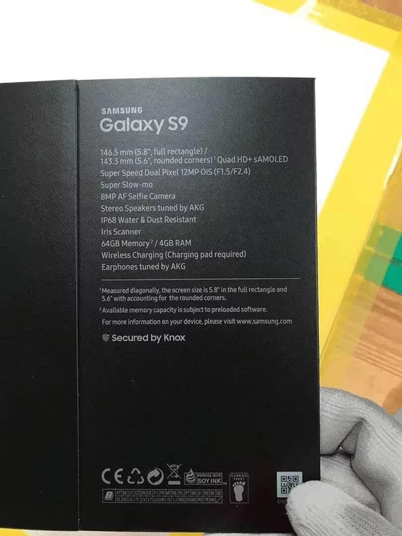 Samsung Galaxy S9 - Retail Box