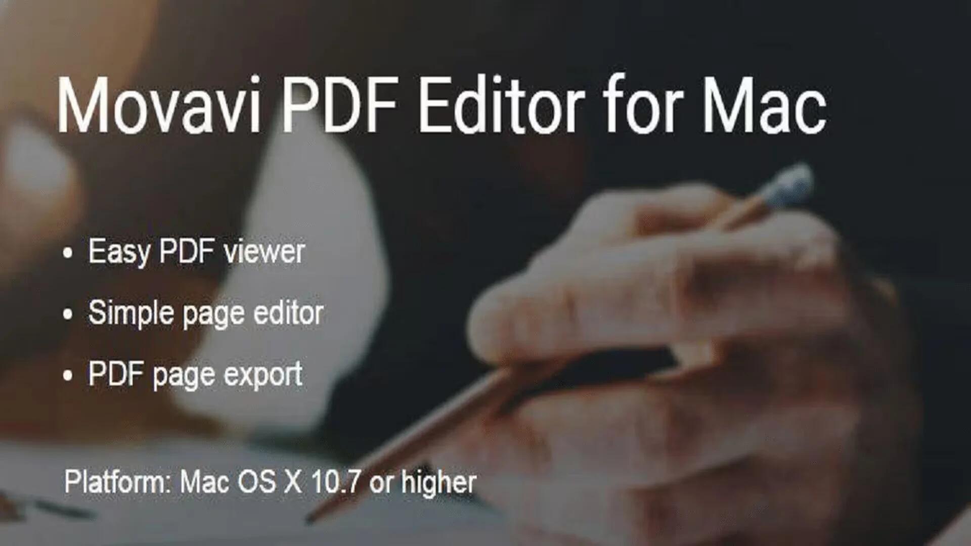 Editing PDF Files Using Movavi PDF Editor for Mac