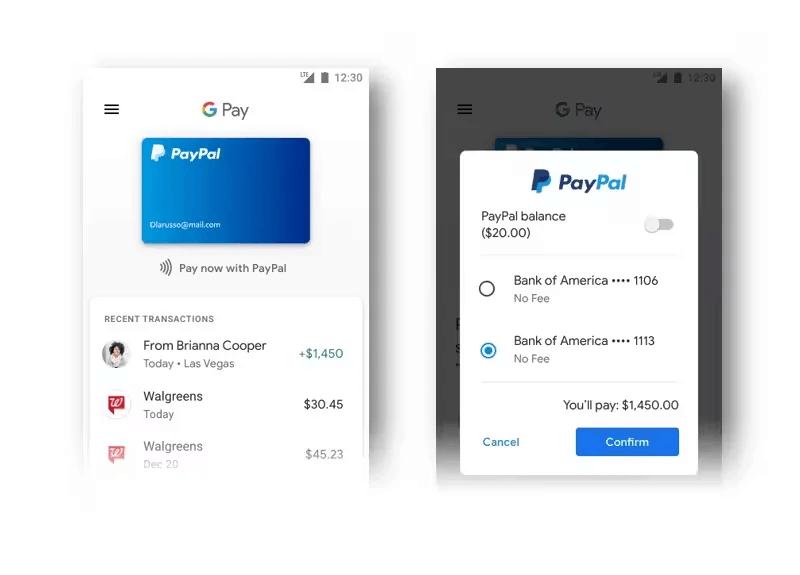 PayPal Support In Google Services