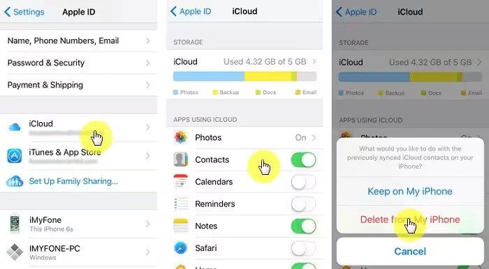 Delete Contacts From iCloud