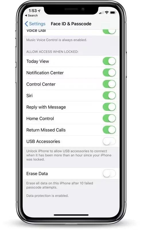 Apple iOS 11.4.1 - USB Restricted Mode