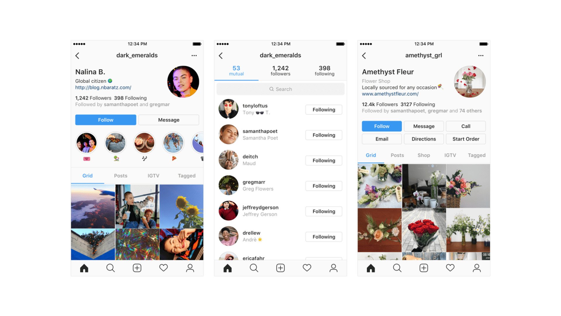 Instagram New Profile Design
