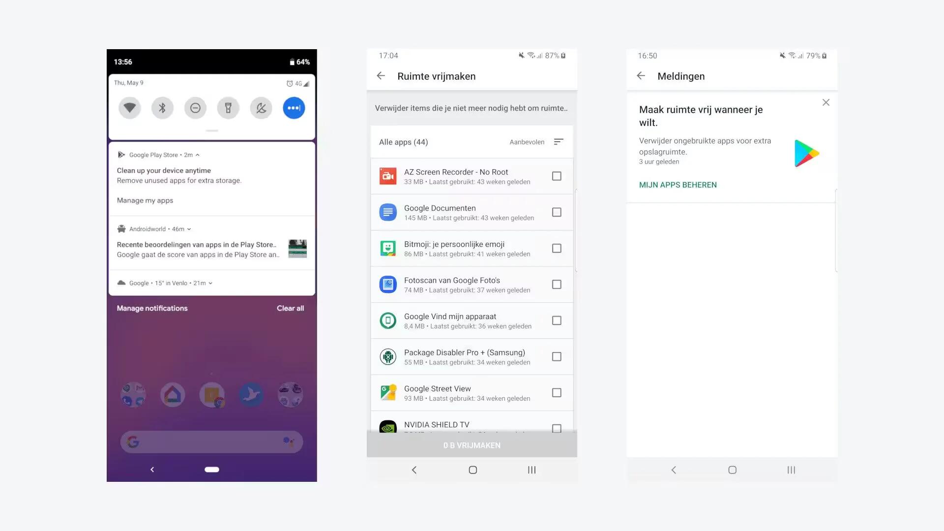 Google Play Store now suggest users to remove unused old apps