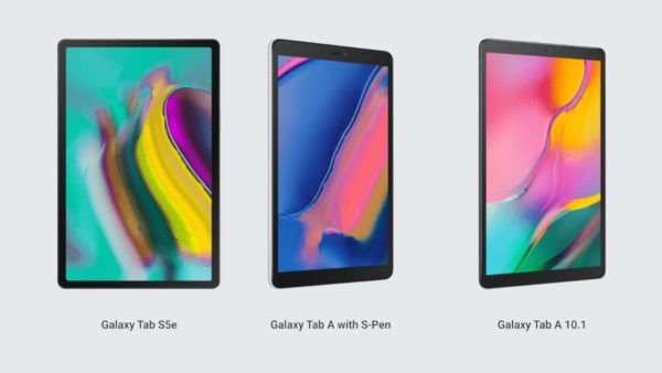 Galaxy Tab S5e, Tab A 10.1 and Tab A with S-Pen