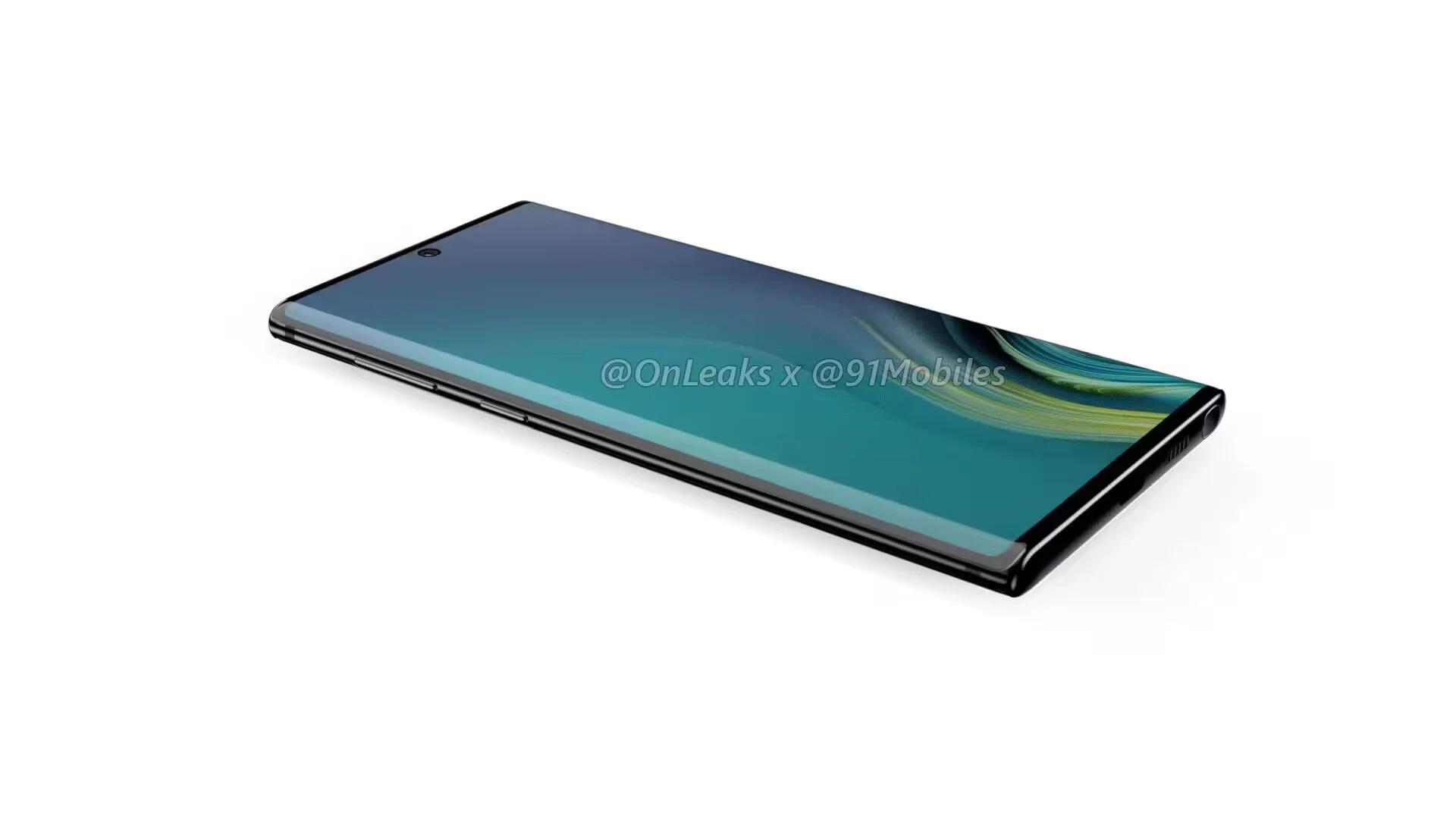 Samsung Galaxy Note 10 Leaked Render Images