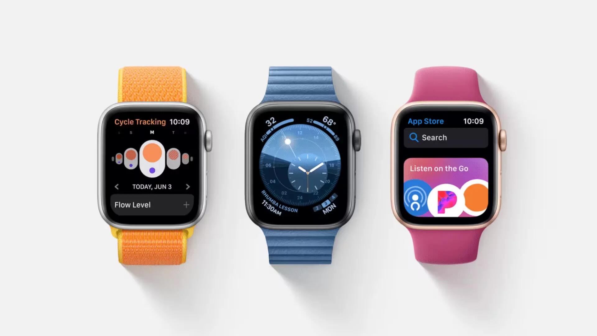 Apple watchOS 6 supports Apple Watch Series 4, 3, 2 and 1