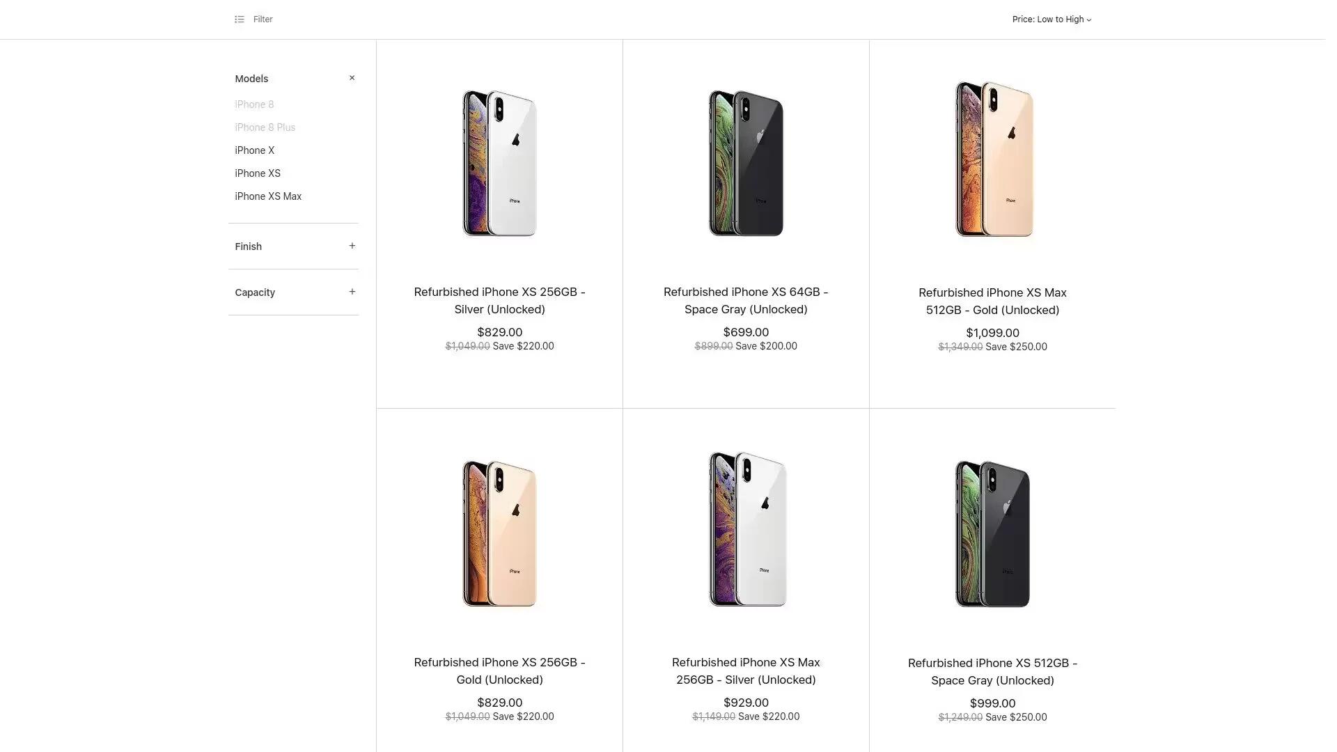 Apple is now selling refurbished iPhone XS and iPhone XS Max models