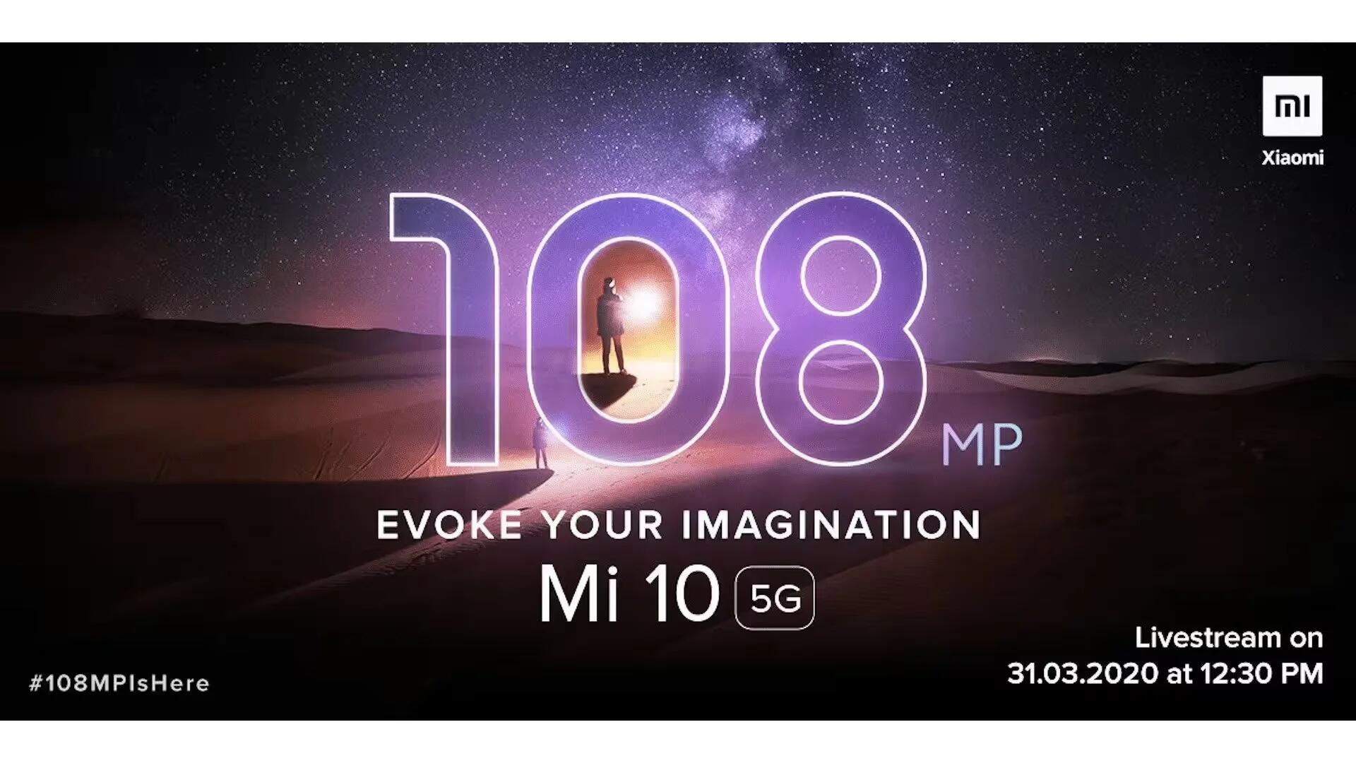 Xiaomi Mi 10 coming to India on March 31