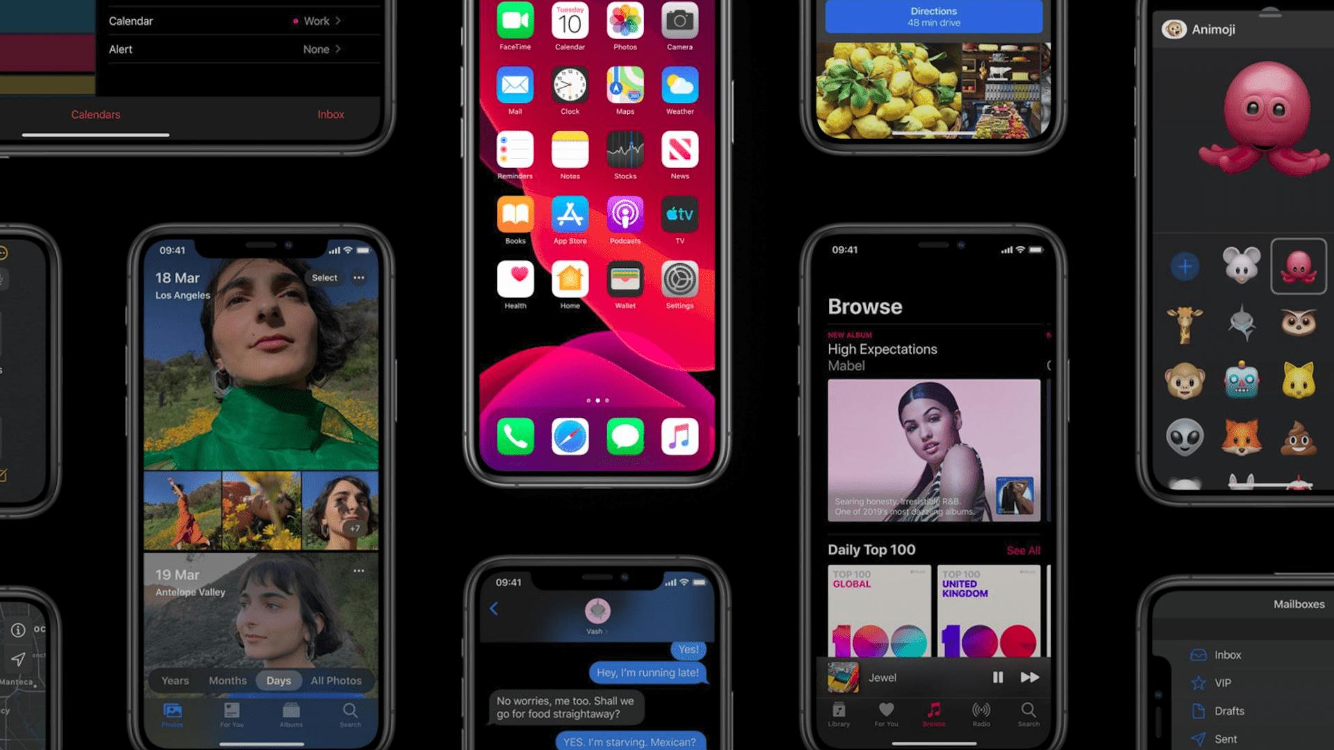iOS showcase in iPhones