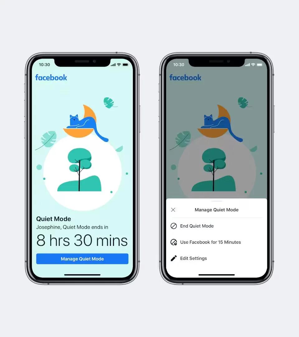 Facebook Quiet Mode - Disable or Bypass the feature for 15 minutes