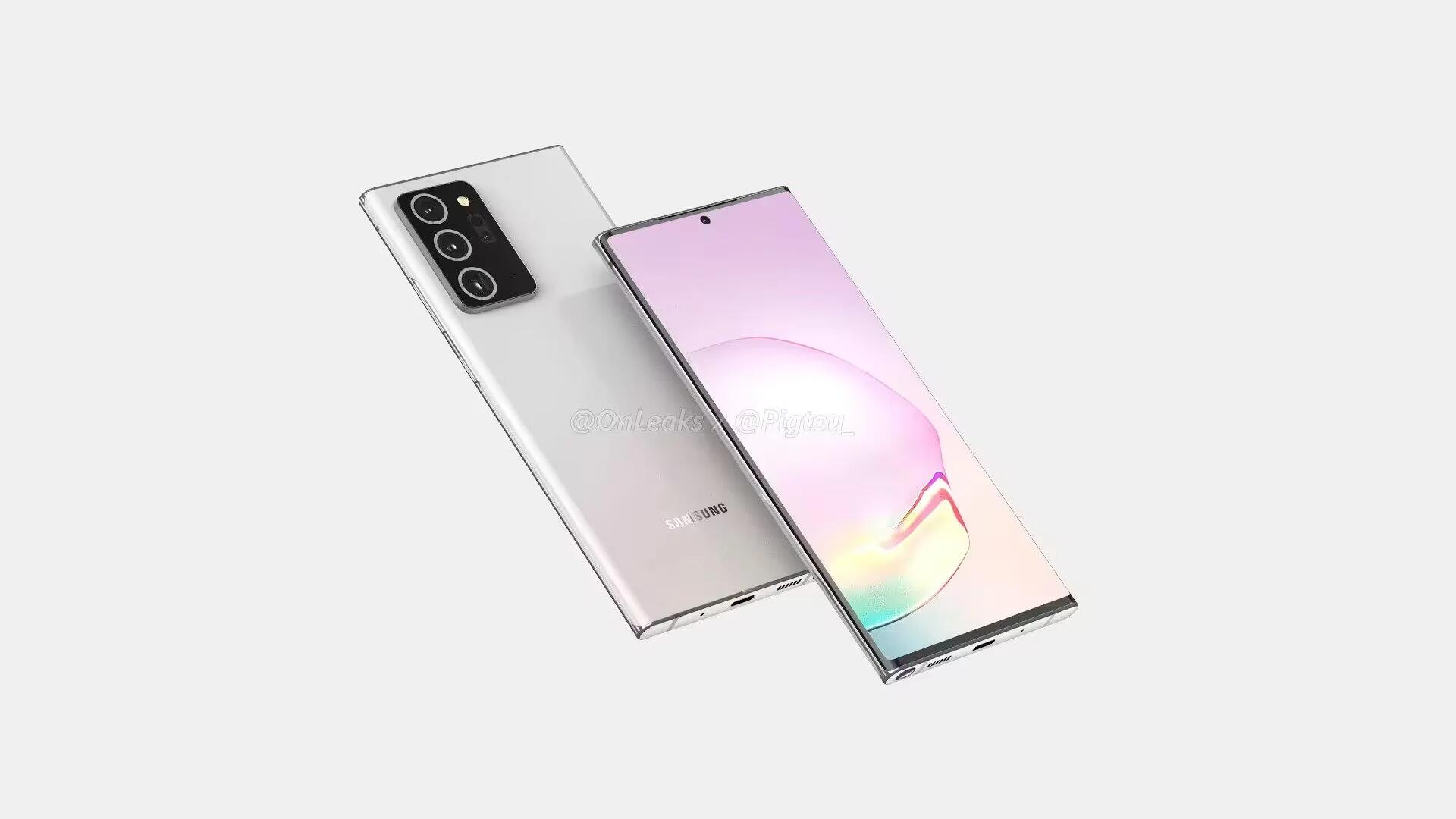 Samsung Galaxy Note 20 Plus renders hint bigger screen and much bigger camera bump