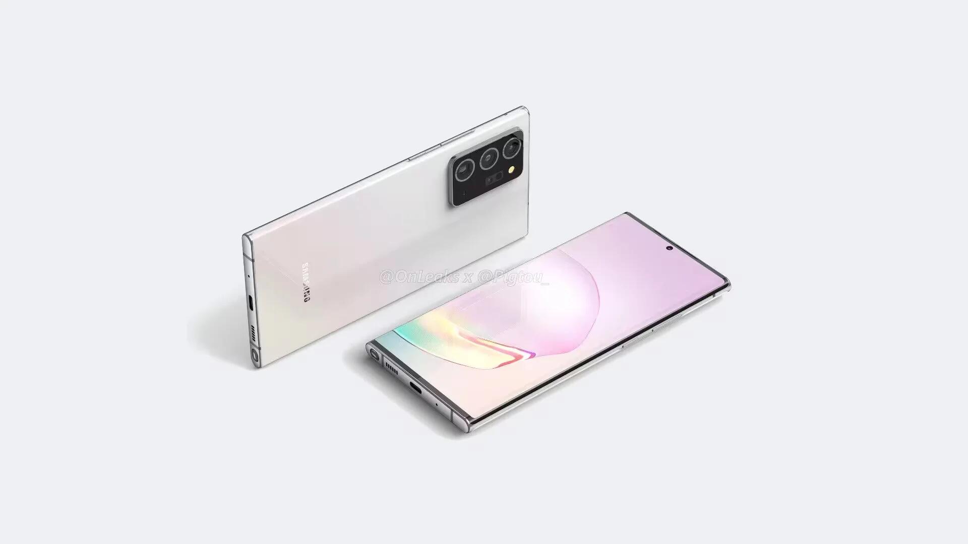 Samsung Galaxy Note 20 color options leaked in new renders