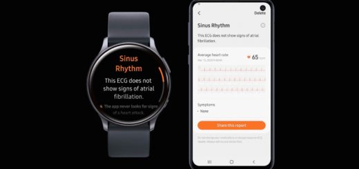 Samsung Galaxy Watch Active 2 - Health Monitor App Showing ECG Function