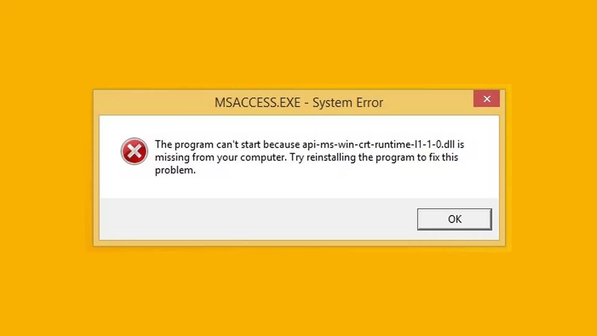 DLL Error in Windows