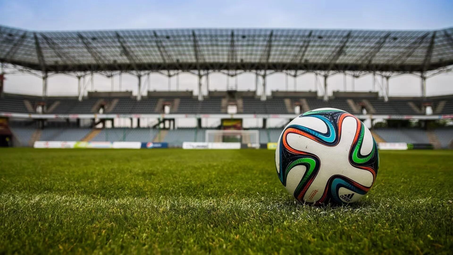 Soccer Ball on Grass Field