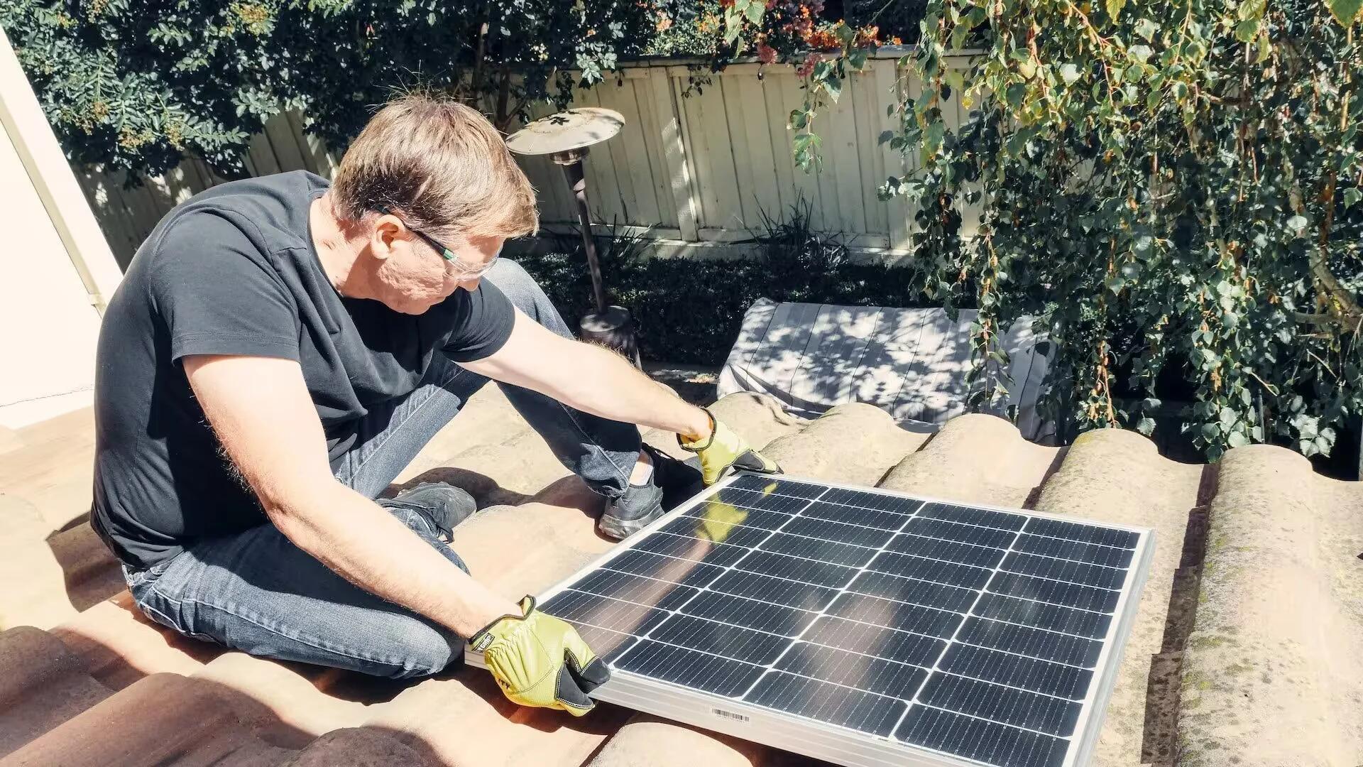 Solar Panel Installation At Home